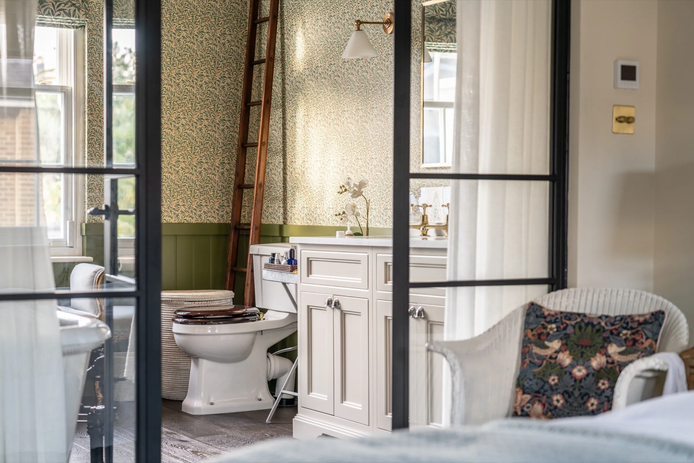Interior detail showing vibrant colour choices at Hammersmith