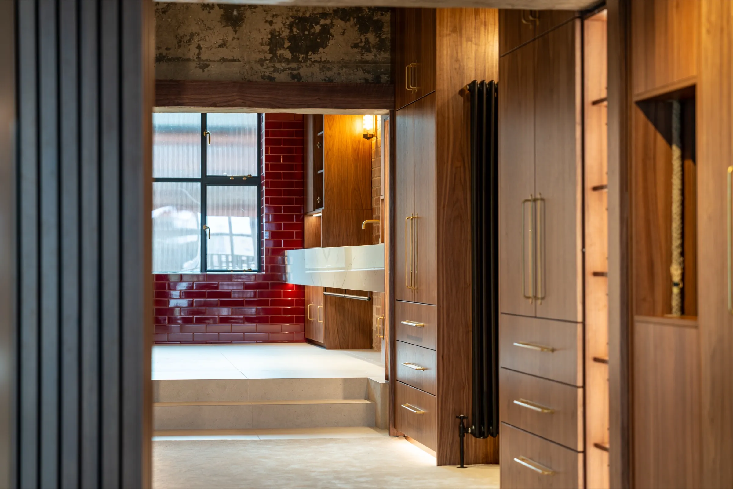 Bespoke joinery detail at Limehouse Retreat